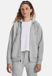 Under Armour - RIVAL   - Vetoketjullinen college - mod gray light heather   white Pienoiskuva 1