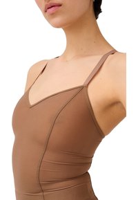 ITEM m6 ALL MESH STRAPPY TOP - Maglietta intima - milk chocolate