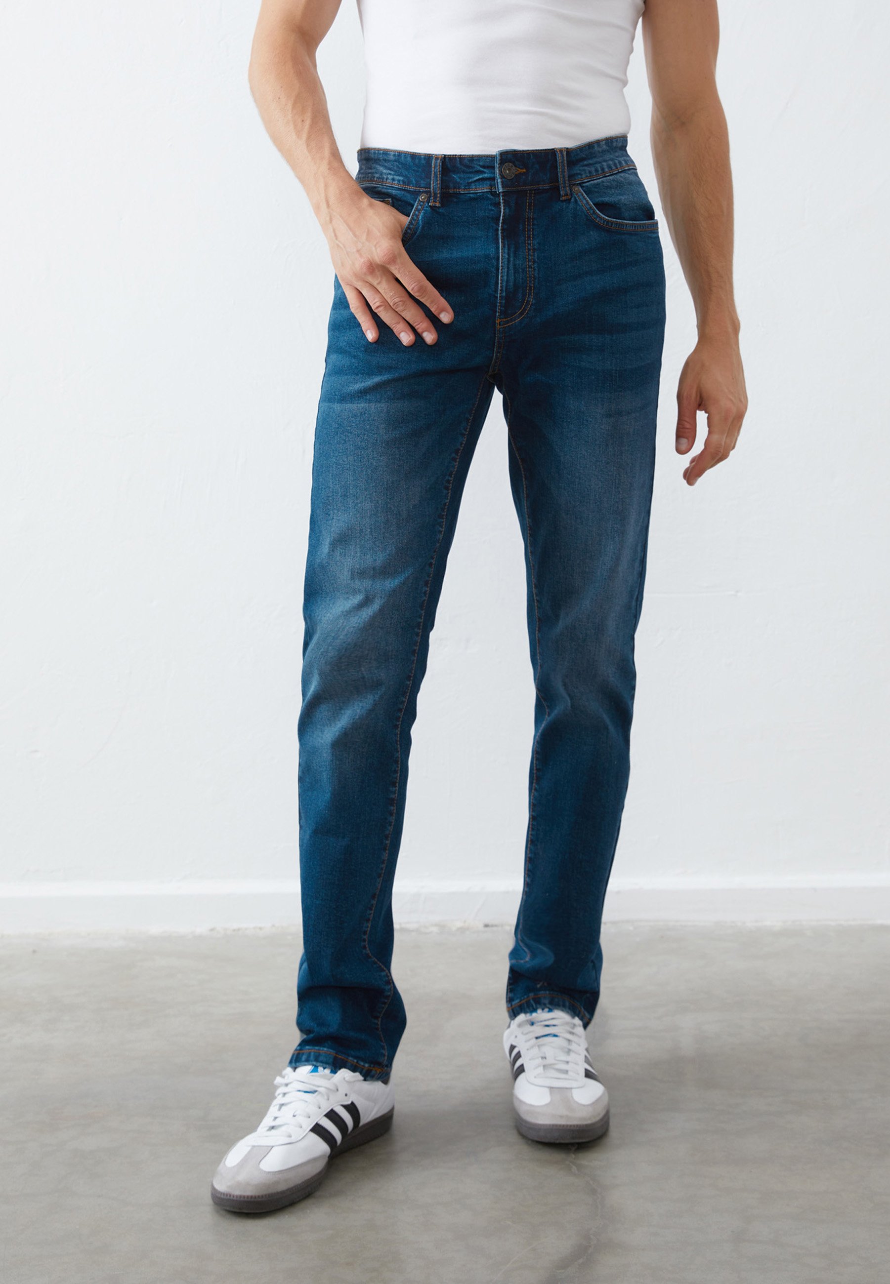 Pier One Relaxed fit jeans - blue denim/blauw denim/bluedenim 