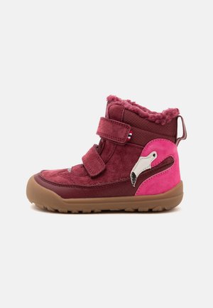 Viking, ALV BAREFOOT PAW WARM WP UNISEX - Зимни ботуши - burgundy