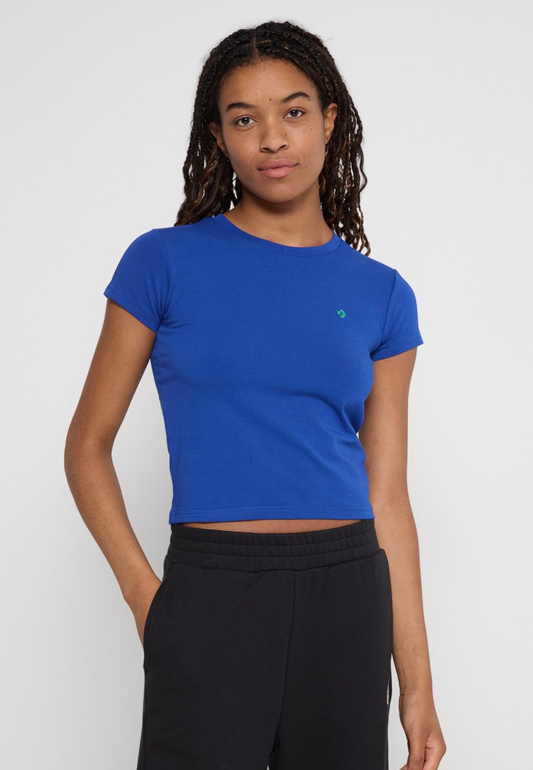 Converse T-shirt basic blauw Converse T-shirt basic blauw