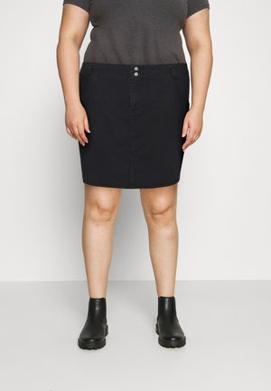 NMASHLEY SHORT SKIRT - Minikjol - black denim