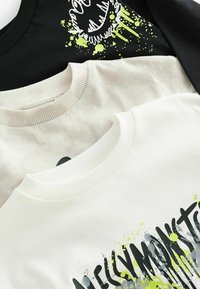 Next LONG SLEEVE 3 PACK- REGULAR FIT - Langærmet T-shirt - monochrome monsters