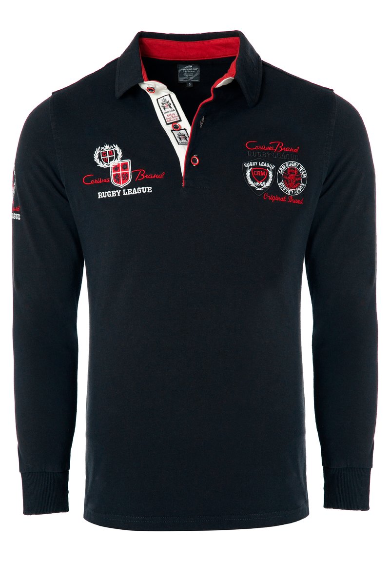 CARISMA - MIT UND STICKEREI RUGBY TEAM - Poloshirt - schwarz, Vergrößern