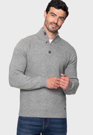 MAXWELL - Jumper - mid grey / light grey twist