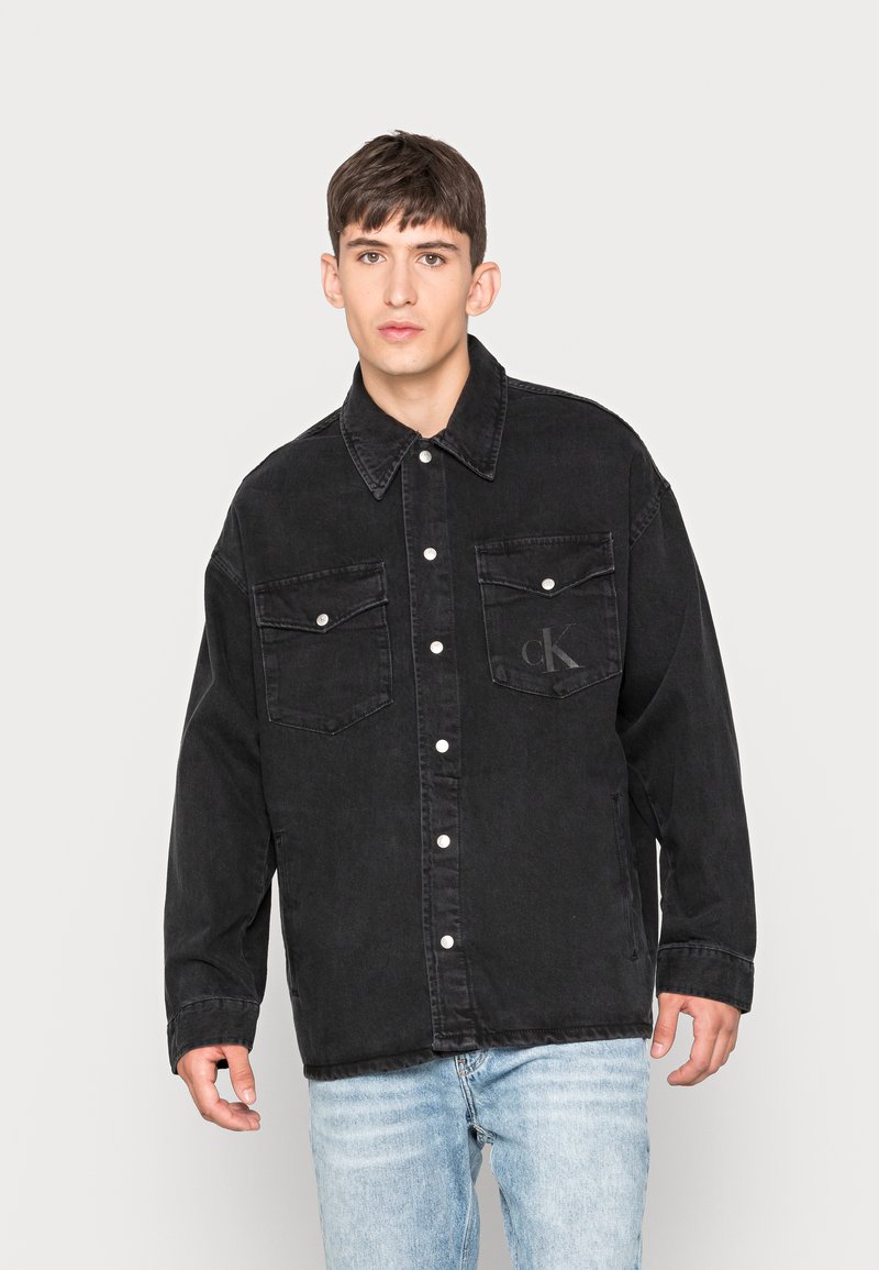 black calvin klein jean jacket