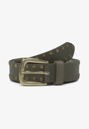 MIT NIETEN - Belt - taupe uni