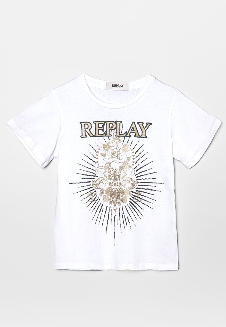 Replay T-shirt print wit
