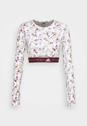 CROP - Long sleeved top - white