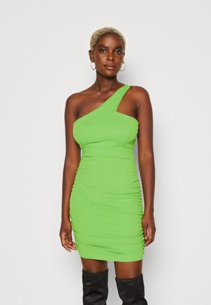 WAL G. BENI ONE SHOULDER MINI - Φόρεμα ημέρας - leaf green