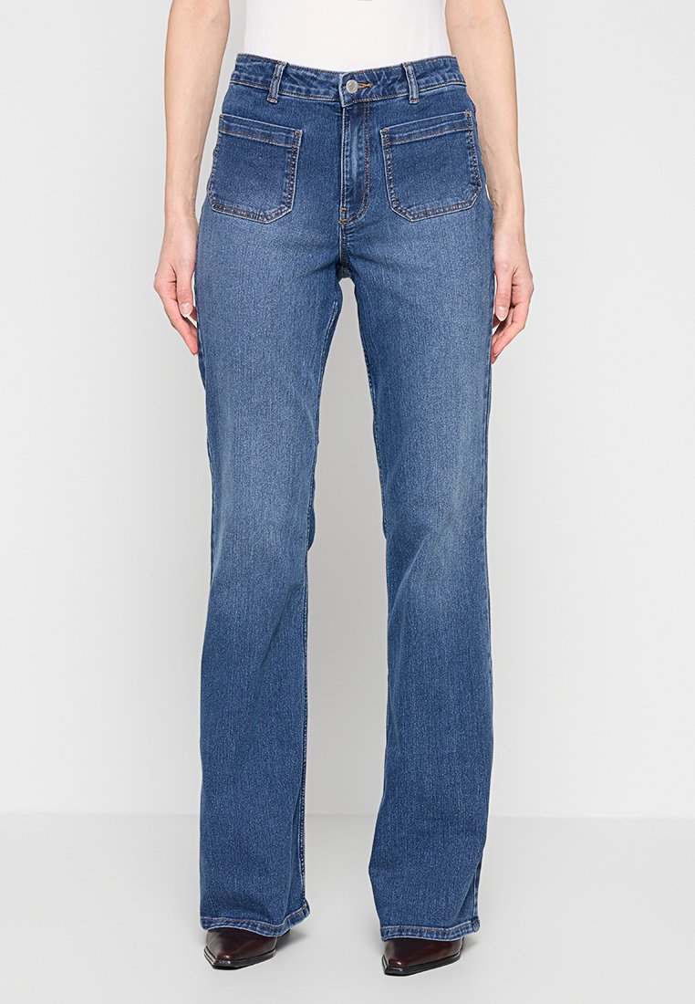 Vero Moda Flared Jeans donkerblauw