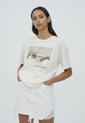 T-shirt imprimé - beige