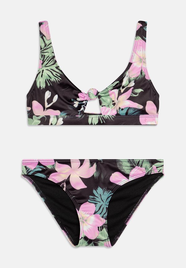 SHADOW FLORAL BRALETTE  - Bikini - anthracite