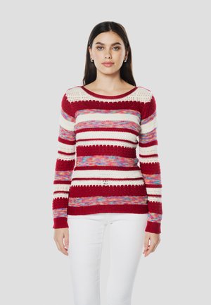POINTELLE LISTED - Jersey de punto - rojo red