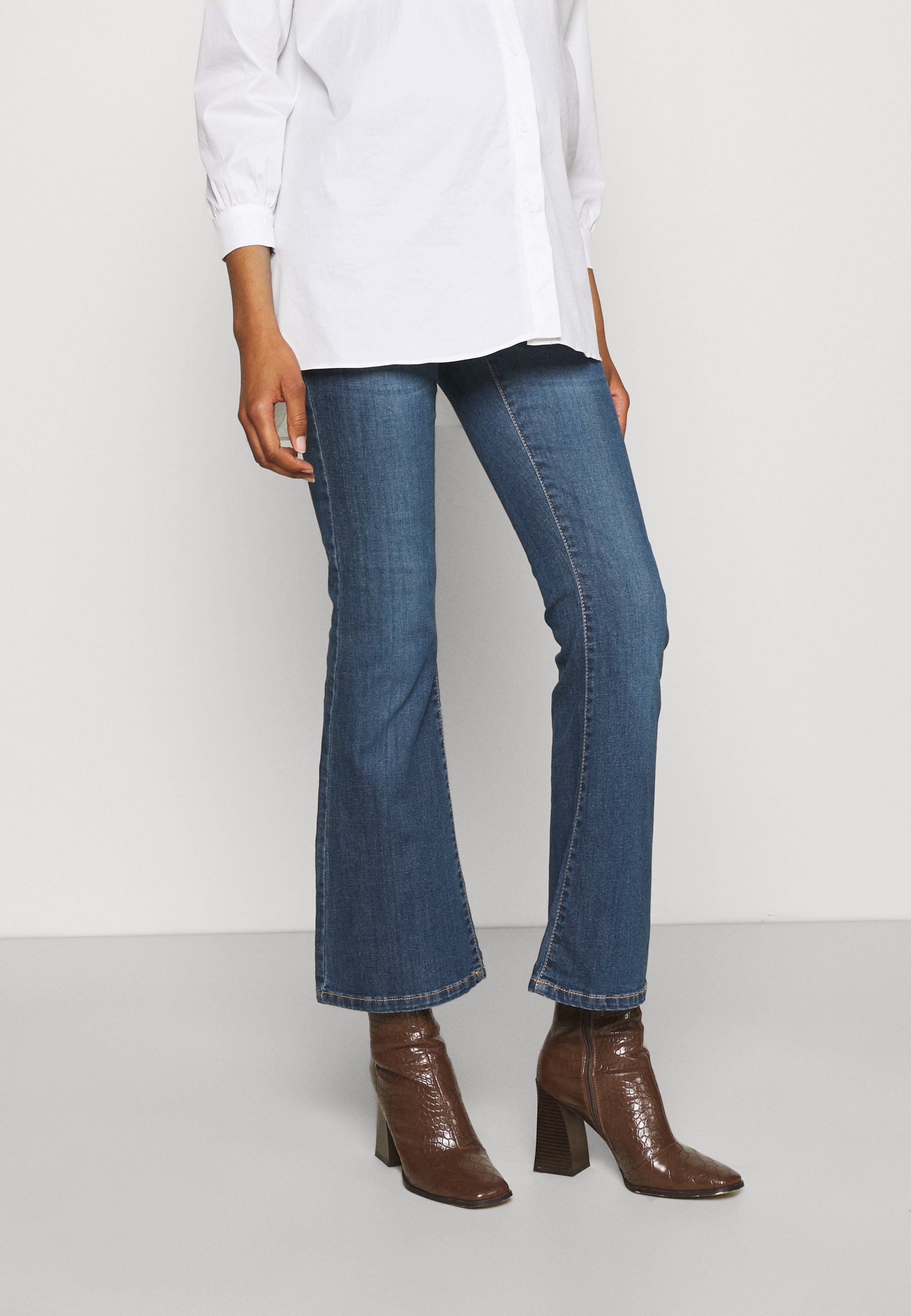 Donna Jeans Noppies SENNA AUTHENTIC BLUE - Jeans a zampa - authentic blue/blu Donna Jeans Noppies SENNA AUTHENTIC BLUE - Jeans a zampa - authentic blue/blu