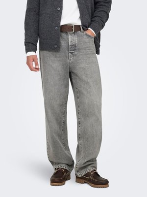 Only & Sons, Loose-fit ONSFADE Mid rise Loose Fit - Baggy Jeans - medium grey denim