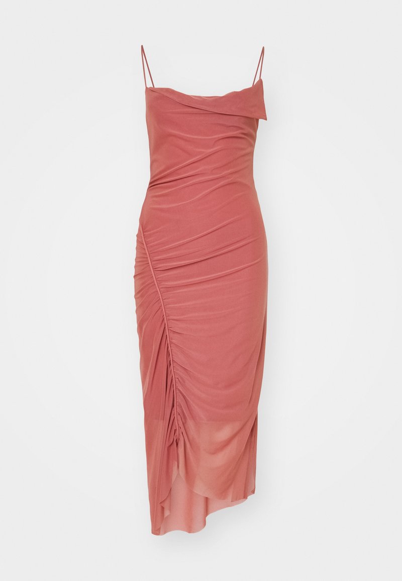 AllSaints Cocktailjurk donkerroze