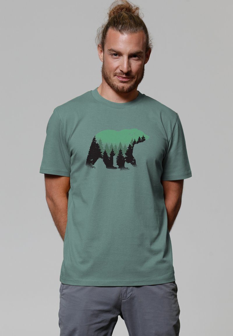 watapparel WALDBÄR - T-Shirt print - green bay