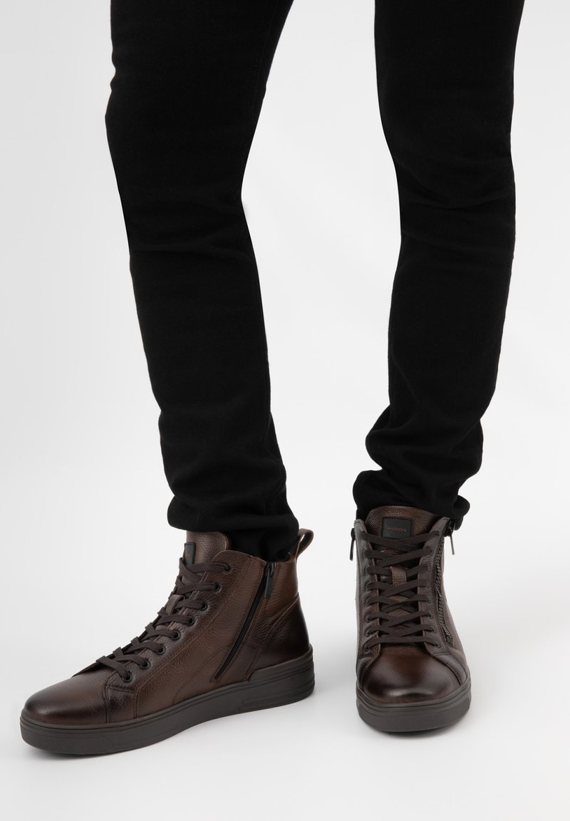 Wojas Šněrovací kotníkové boty - brązowy