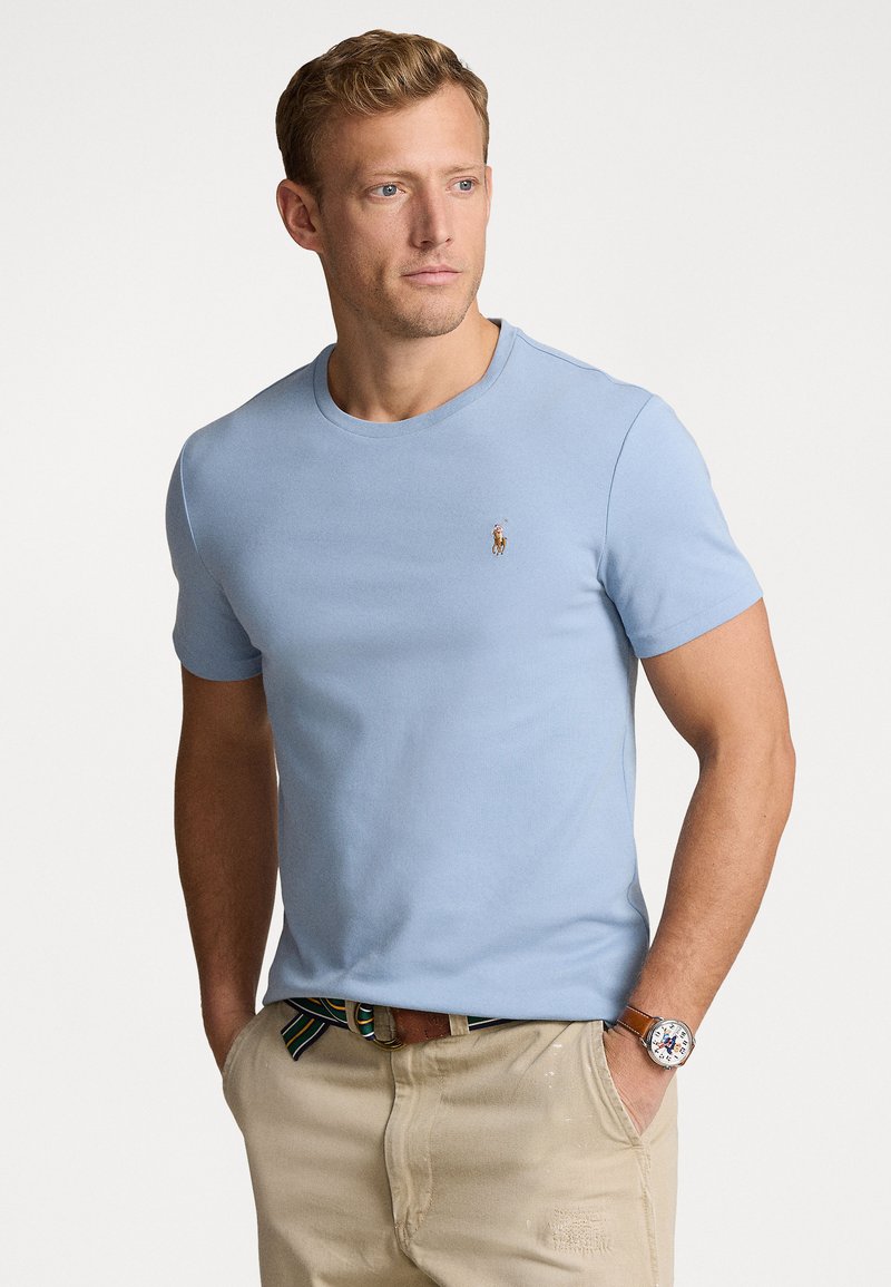 Polo Ralph Lauren CUSTOM SLIM FIT SOFT COTTON T-SHIRT - Navadna majica - vessel blue