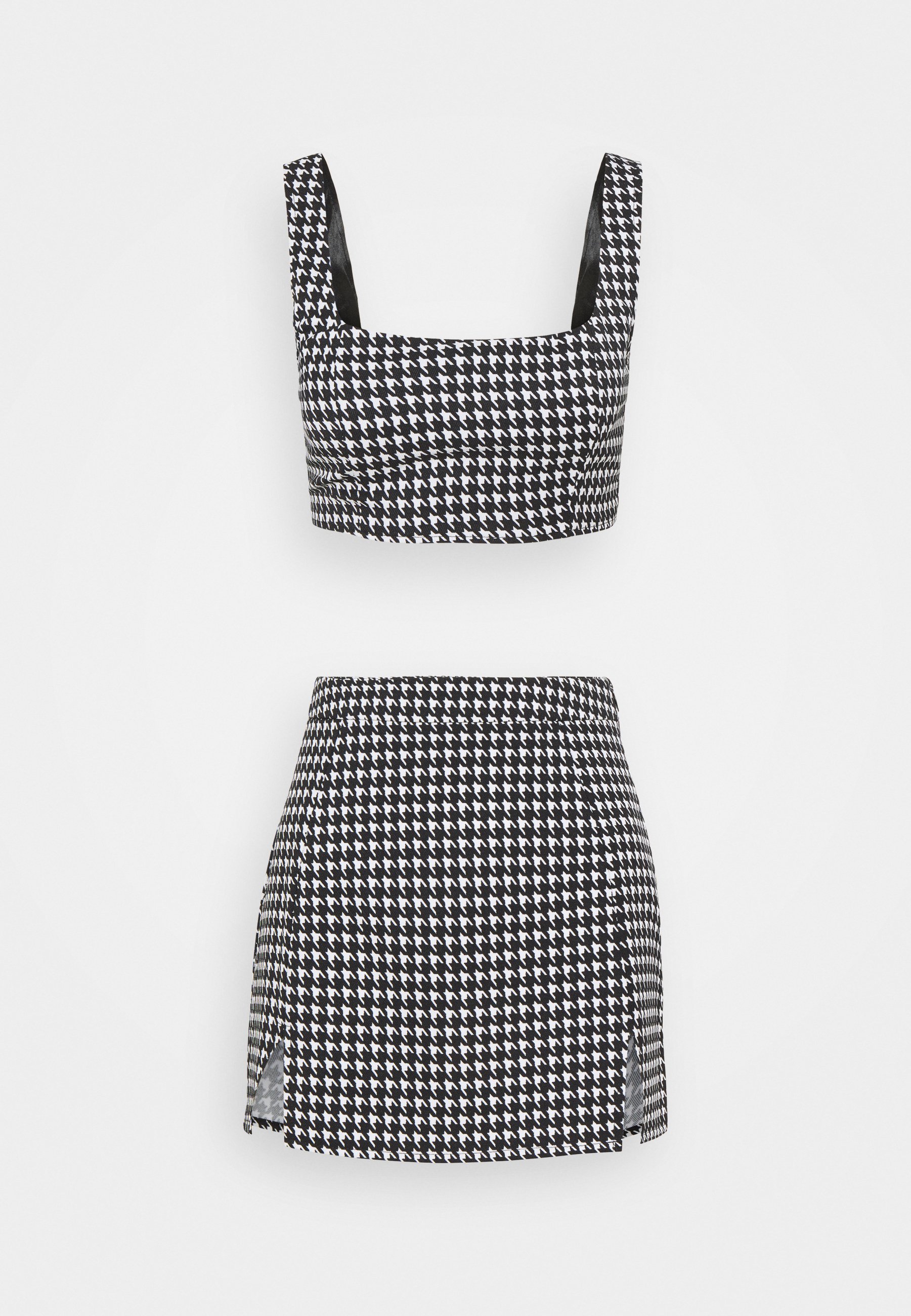 Missguided Petite Zip Up Back Dogtooth Bralet And Slit Front Mini Skirt Mini Skirt Black Zalando De Missguided Petite Zip Up Back Dogtooth Bralet And Slit Front Mini Skirt Mini Skirt Black Zalando De
