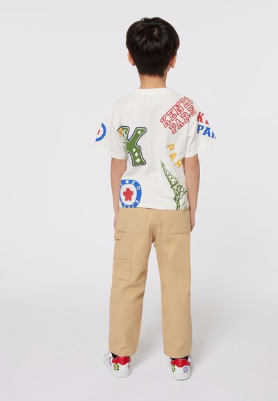 KENZO kids À MANCHES COURTES - T-shirt imprimé - ivoire