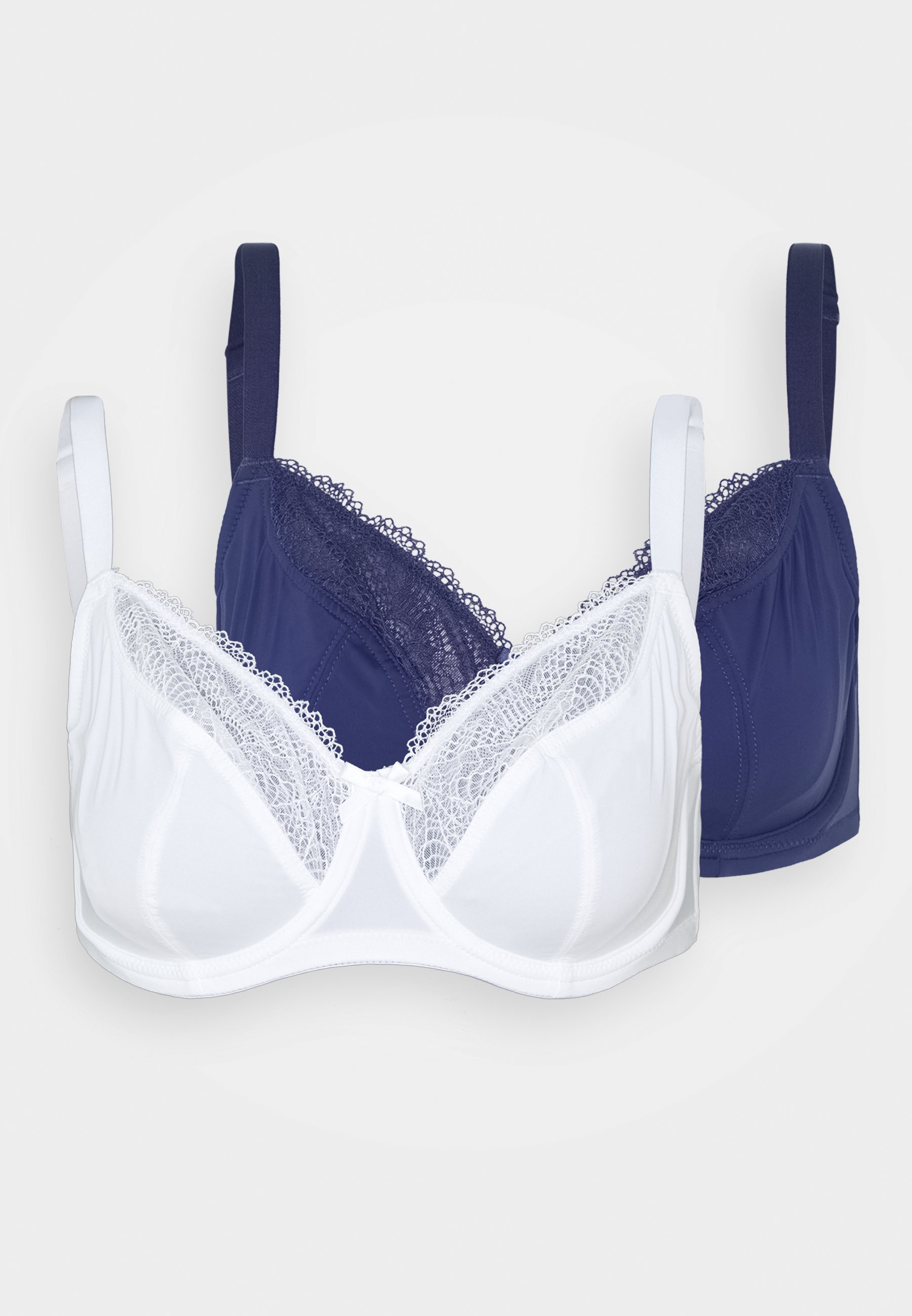 DORINA CURVES FAITH 2 PACK Bøyle BH inkivory Zalando.no DORINA CURVES UNDERWIRE 2 PACK - Bøyle-BH - black/white