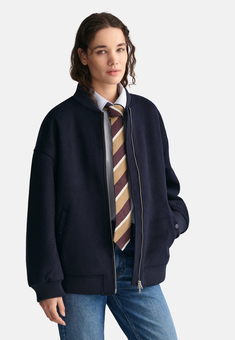 GANT Bomber Jacket - evening blue/dark blue - Zalando.ie