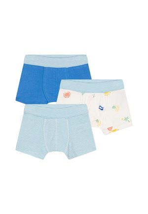 3PACK - Shorty - blue white