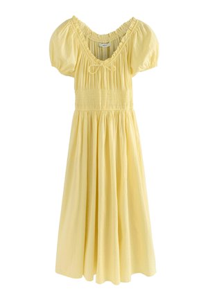 REGULAR FIT - PUFF SLEEVE   - Robe de jour - lemon yellow