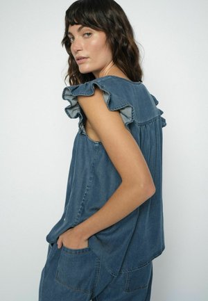 Mos Mosh, MMOLAYA LICH BLOUSE - Blúz - blue