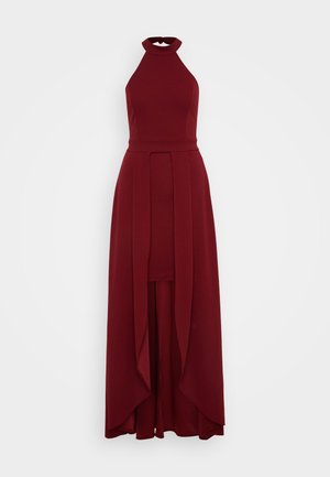 WAL G TALL YANNY HALTER NECK BODYCON - Trikoomekko - cherry wine