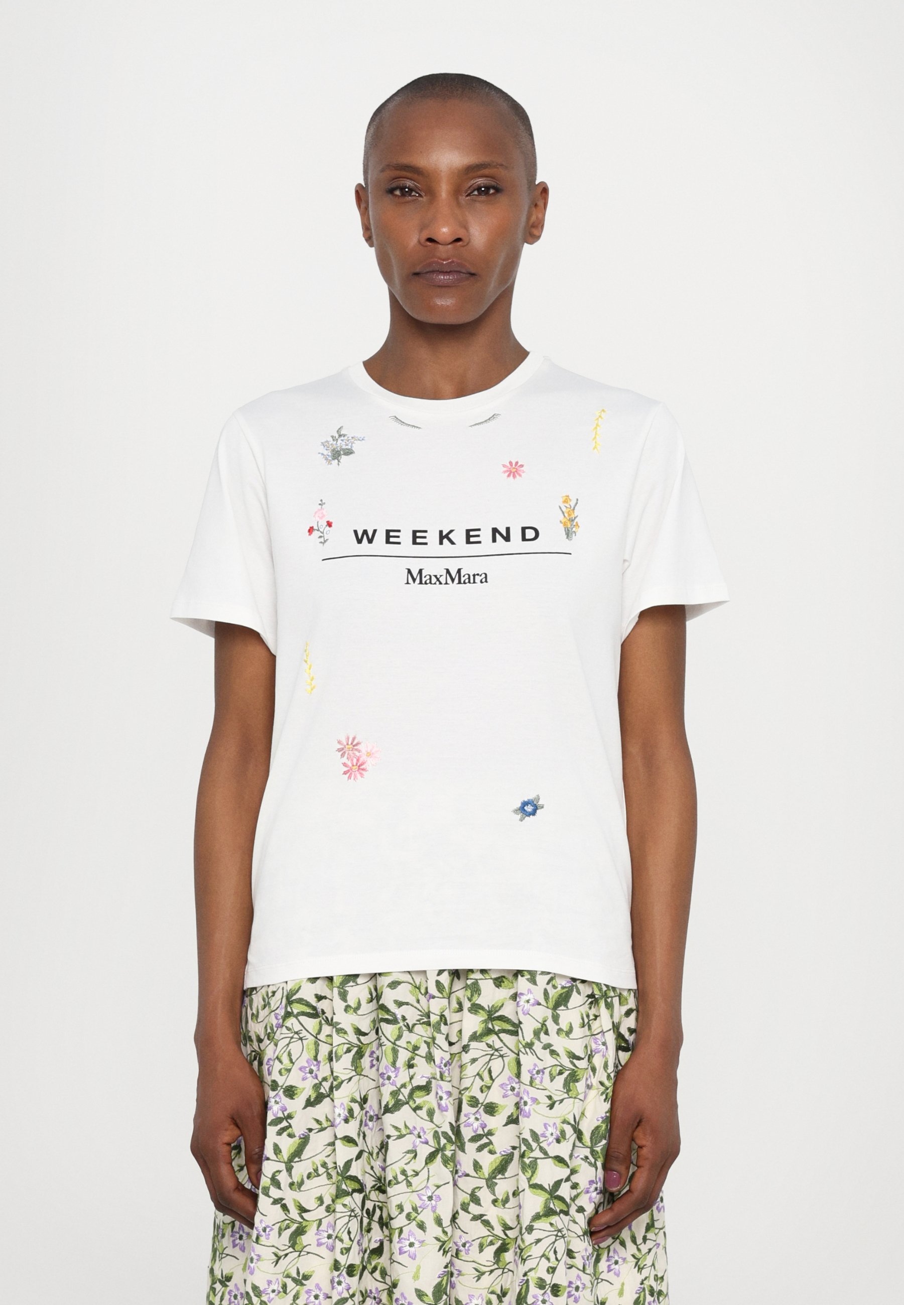 WEEKEND MaxMara OLGA - Print T-shirt - white - Zalando.co.uk