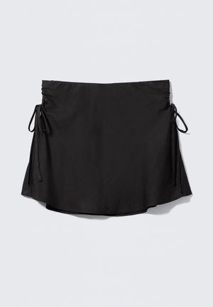 RUCHED MINI SKIRT - A-line skirt - black