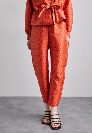 Psychedelic Overdose MUSHROOM PANTS - Pantalon classique - orange