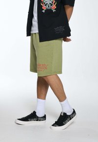 Ed Hardy TRUE TILL DEATH  - Tracksuit bottoms - green