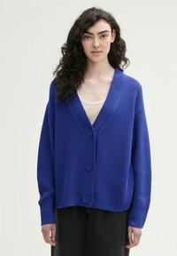 TOM TAILOR DENIM V NECK CARDIGAN - Kardigán - anemone blue