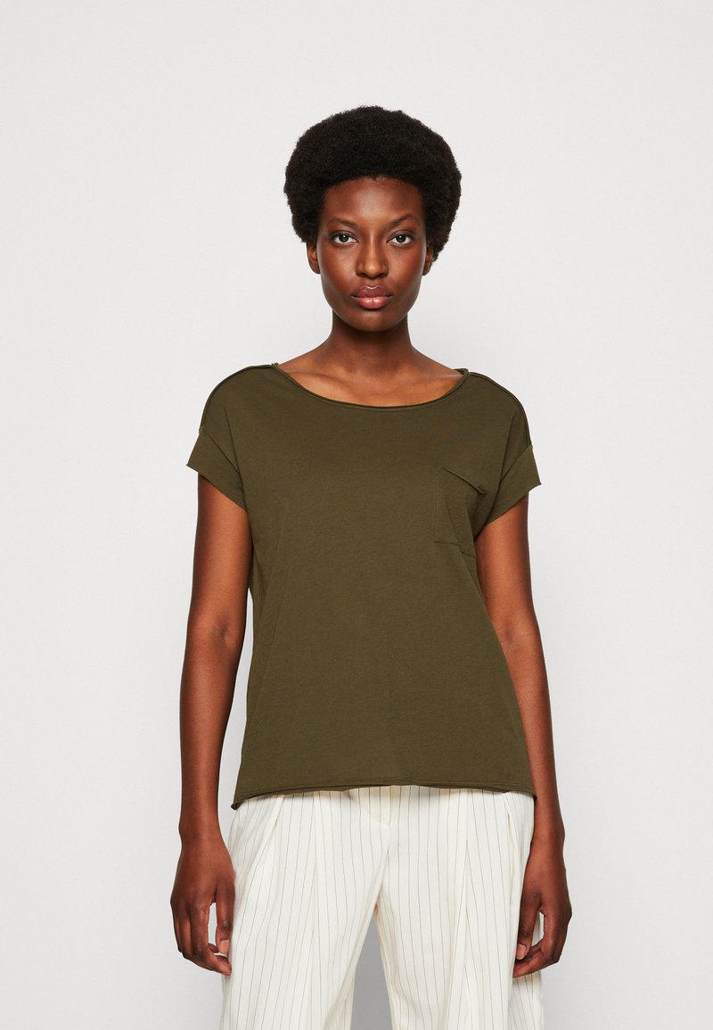 Marc O'Polo DENIM SHORT SLEEVE CHEST POCKET - T-shirt - bas - dakota ...