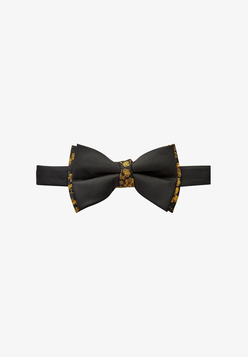 Next BOW TIE - Pajarita - Black Gold Floral/negro