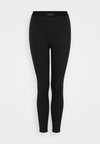 LEGGING COTTON STRETCH RIB - Pyjamasbukse - black
