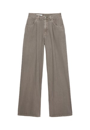 PULL&BEAR, WIDE-LEG WITH DARTS - JEANS - Wide Leg - taupe