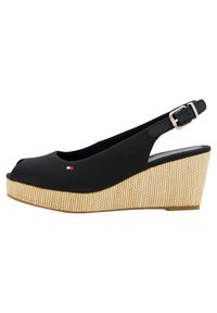 Tommy Hilfiger Sandali con plateau - black