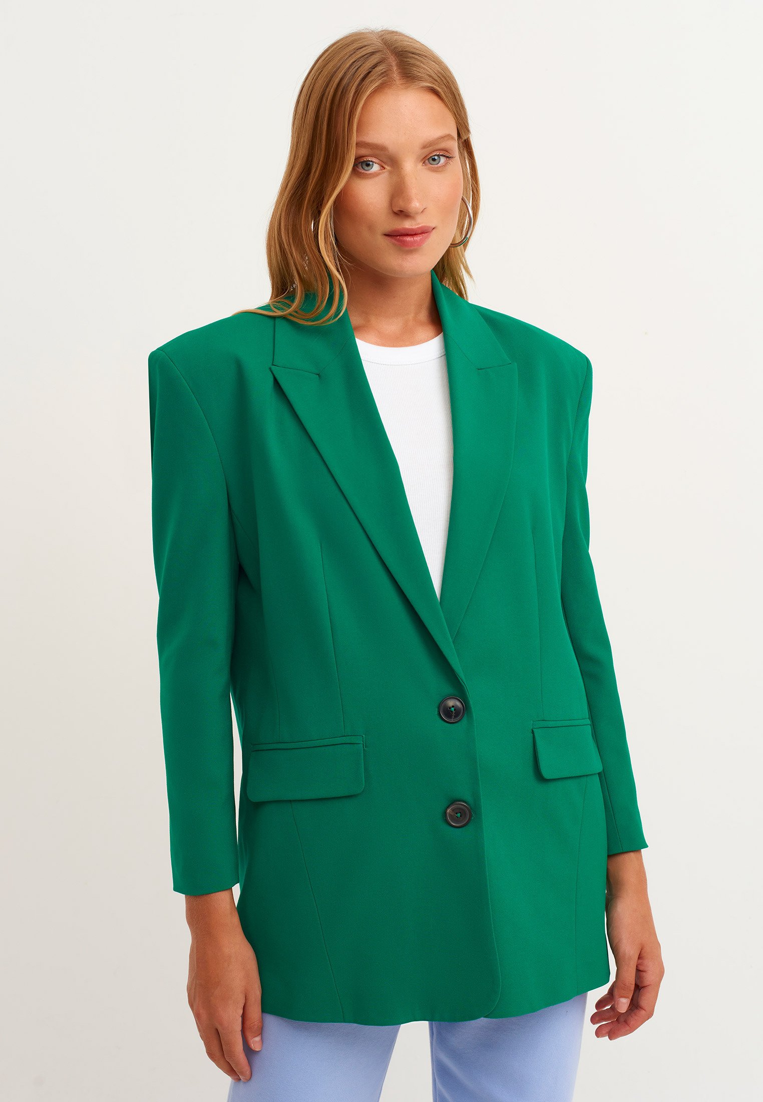mint green ladies jacket