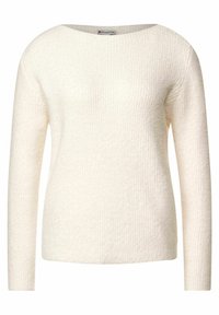 Street One Stickad tröja - white