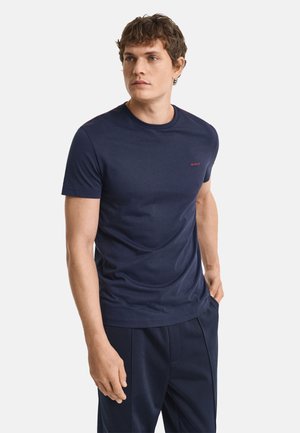CONTRAST LOGO  - Basic T-shirt - evening blue