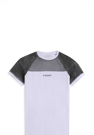 CON MANICHE - Vestito di maglina - white