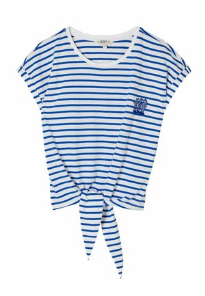 FatFace, REGULAR FIT - SARDINES TIE FRONT STRIPE - T-shirt print - blue