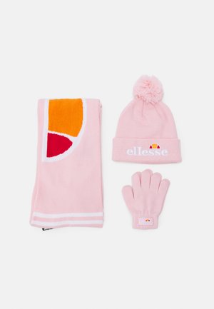 VELLARO POM POM JUNIOR HAT GLOVES SCRAF SET - Scarf - light pink