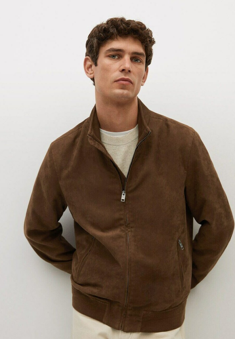 Uomo MIT WILDLEDER EFFEKT - Giubbotto Bomber Uomo MIT WILDLEDER EFFEKT - Giubbotto Bomber