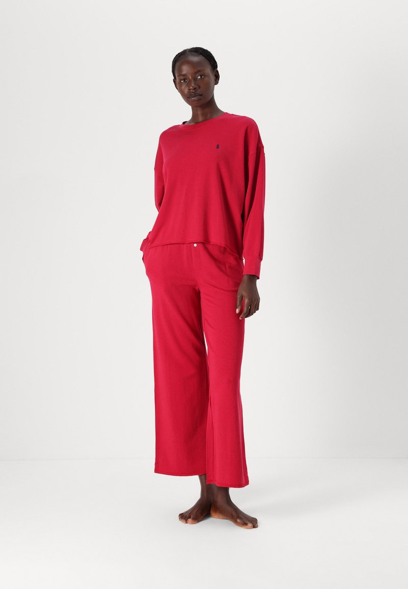 Polo Ralph Lauren Long-Sleeve Wide Leg Pajama Set- Xenon Blue